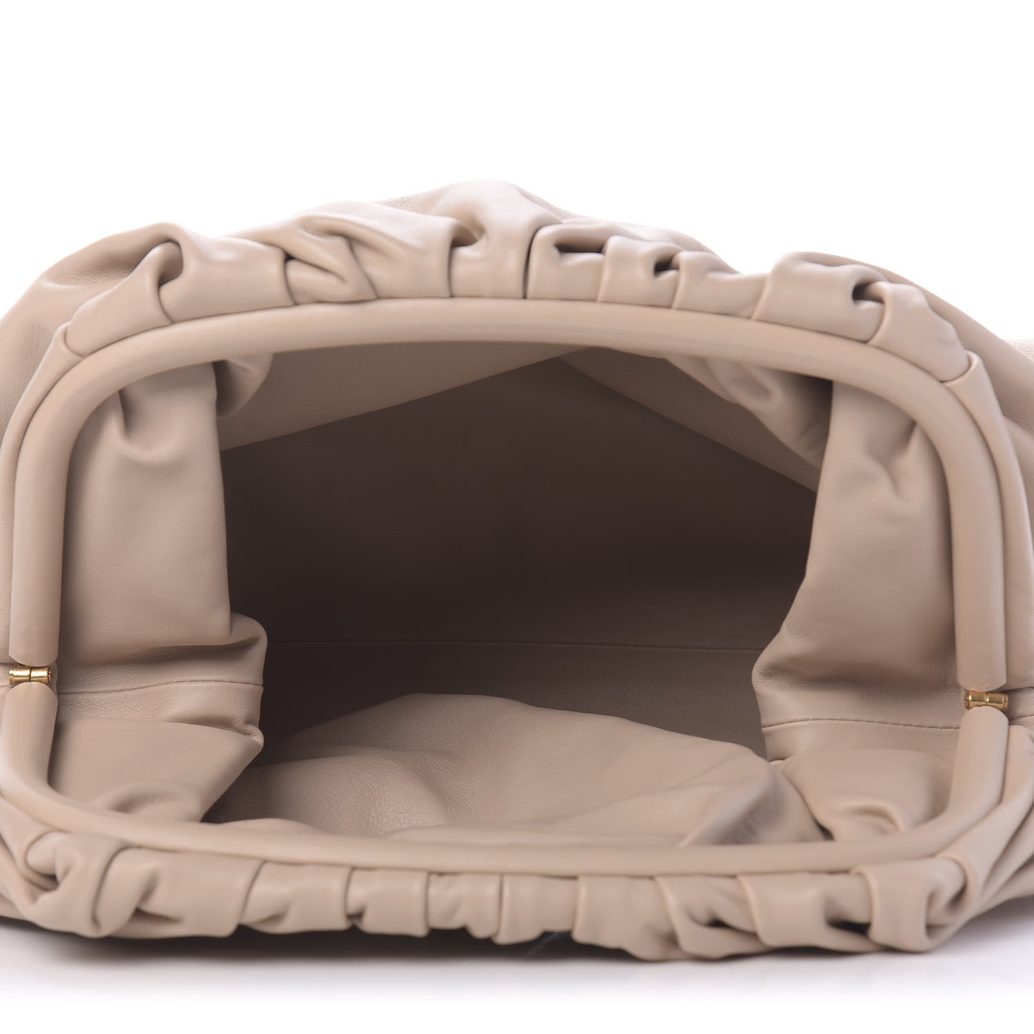 Bottega Veneta Smooth Butter Calf The Pouch Oversized Clutch Nude 5 of 11