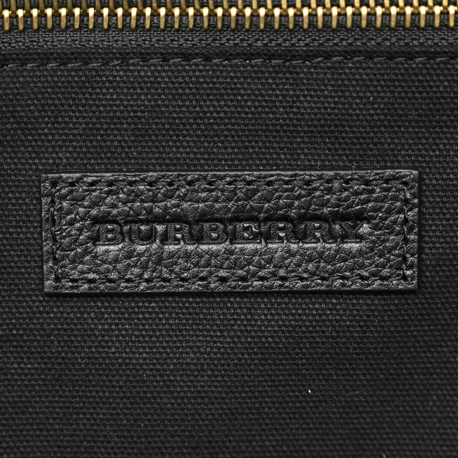 Burberry Mega Check Calfskin Abbeydale Simple Backpack Black Camel 10 of 19