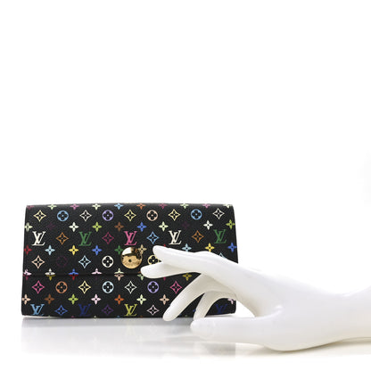 Louis Vuitton Monogram Multicolor Sarah Wallet Black Grenade 2 of 6