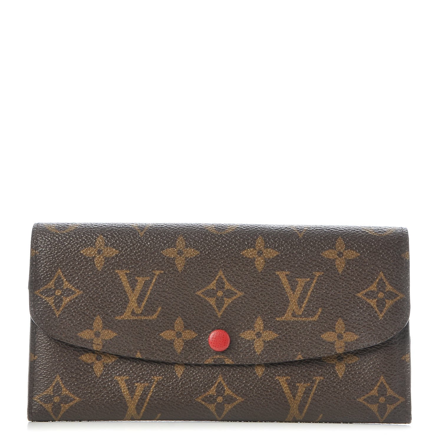 Louis Vuitton Monogram Emilie Wallet Red 1 of 8