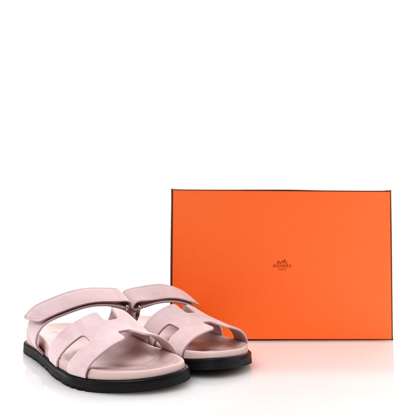 Suede Goatskin Womens Chypre Sandals 40 Rose Porcelaine