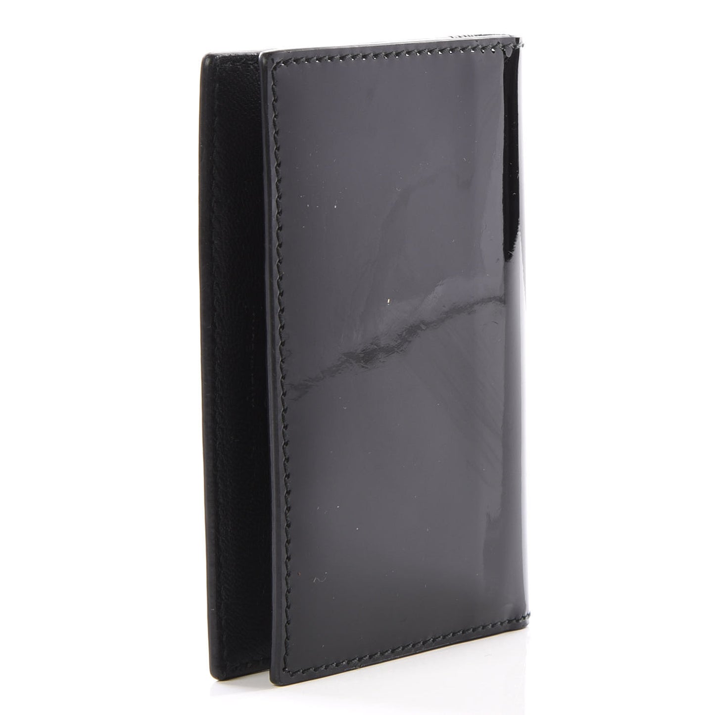 Patent Skull Bi-Fold Card Holder Black