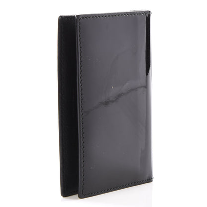 Alexander McQueen Patent Skull Bi-Fold Card Holder Black 3 of 8