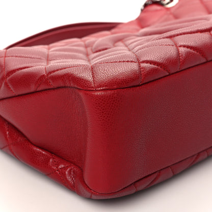 Chanel Caviar Quilted Timeless CC Soft Tote Red 7 of 8