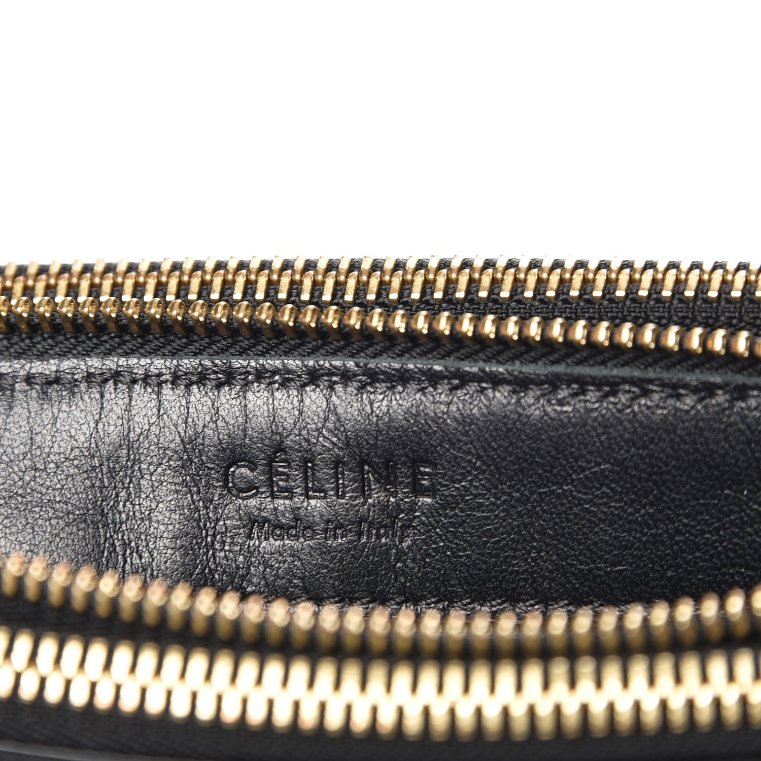 Celine Lambskin Large Trio Crossbody Bag Black 6 of 9