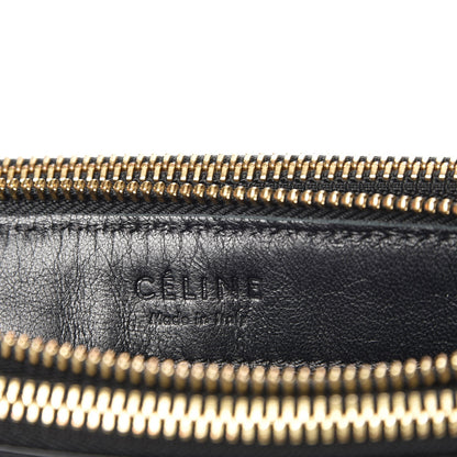 Celine Lambskin Large Trio Crossbody Bag Black 6 of 9