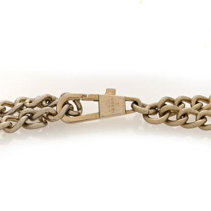 Gucci Metal Chain Crystal Torchon Double G Belt Gold 3 of 3