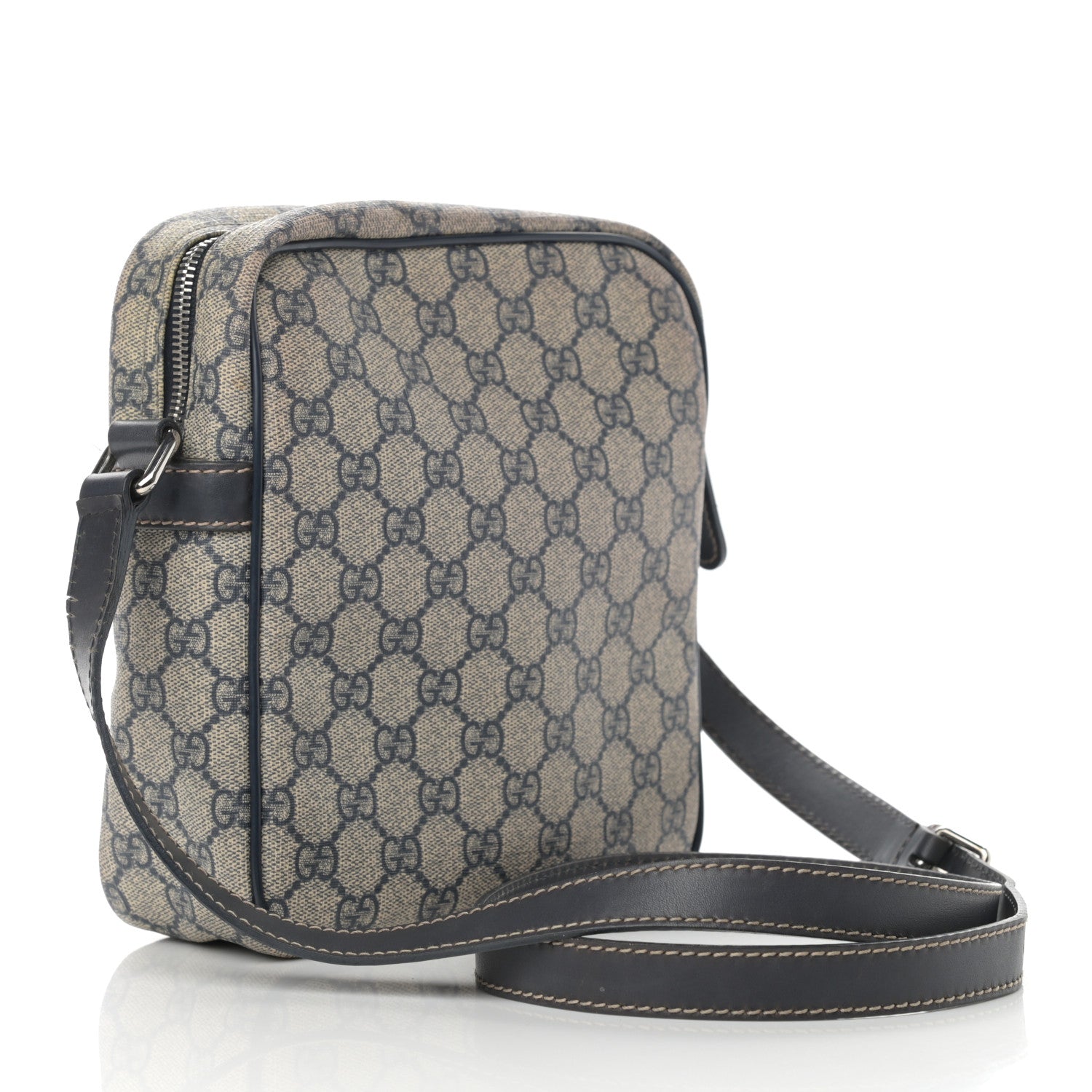 Gucci GG Plus Monogram Messenger Bag Navy 3 of 16