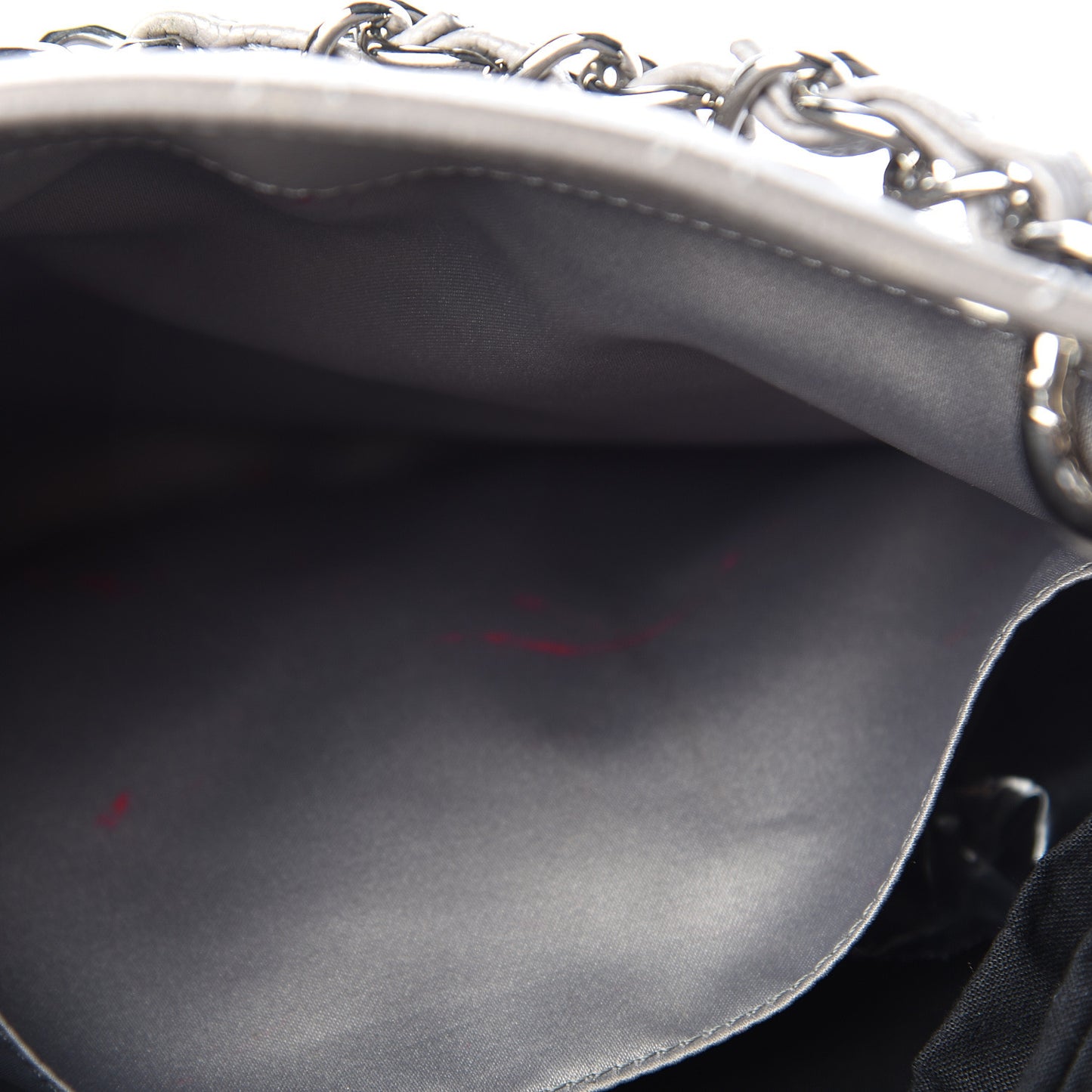 Caviar Quilted Grand Shopping Tote GST Light Grey