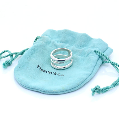 Tiffany Sterling Silver Zig Zag Ring 54 7 5 of 5
