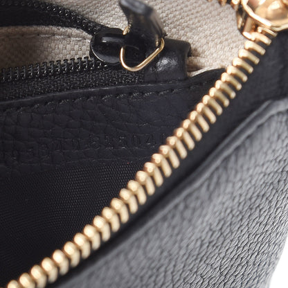 Gucci Pebbled Calfskin Soho Wristlet Black 7 of 8