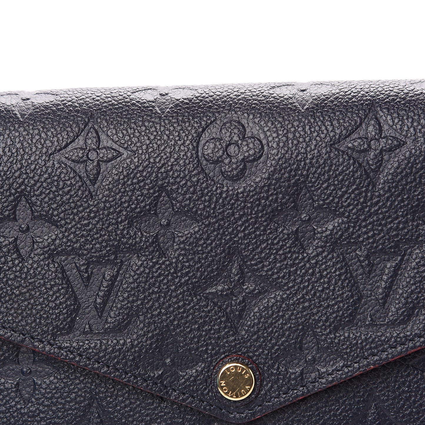 Empreinte Pochette Felicie Chain Wallet Marine Rouge