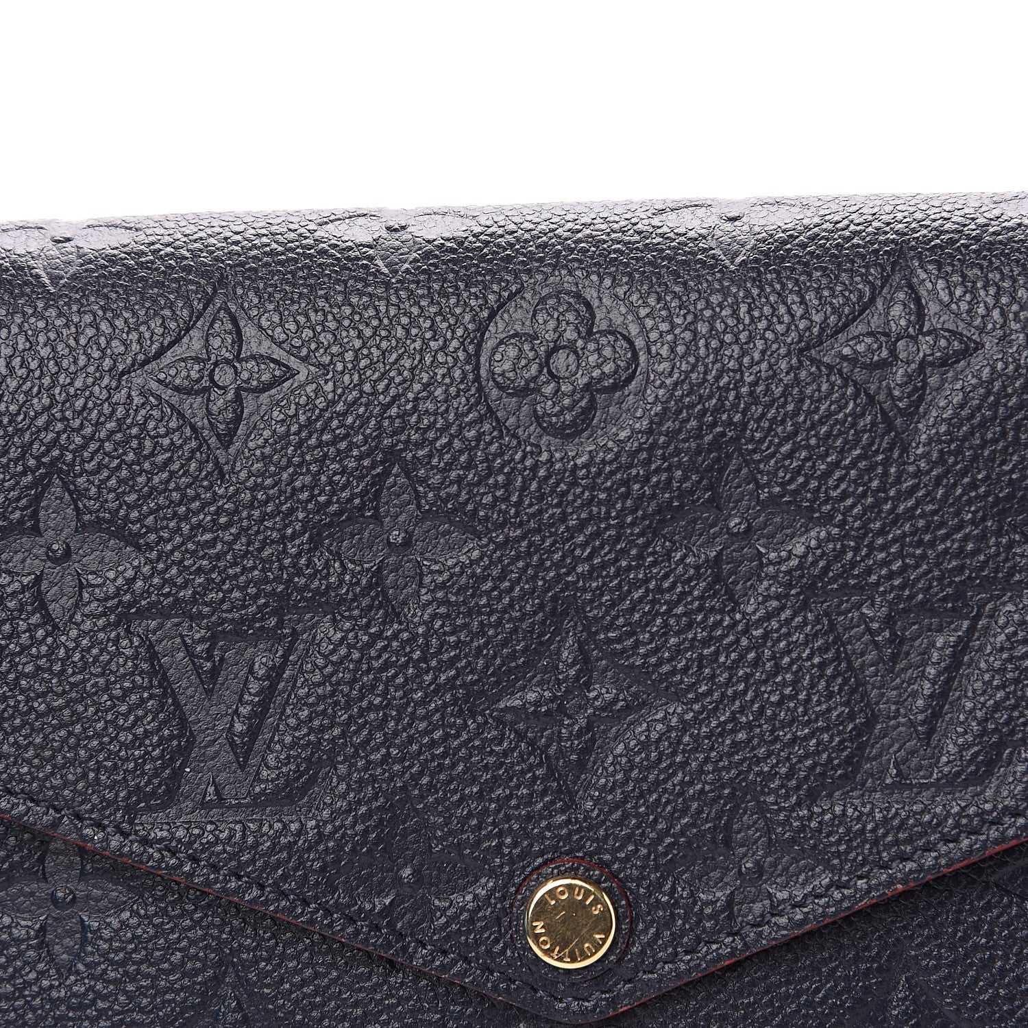 Louis Vuitton Empreinte Pochette Felicie Chain Wallet Marine Rouge 8 of 12
