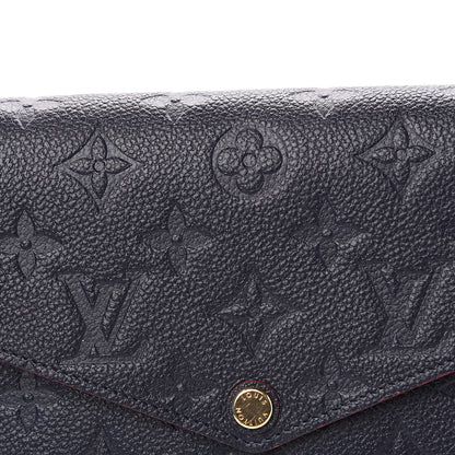 Louis Vuitton Empreinte Pochette Felicie Chain Wallet Marine Rouge 8 of 12