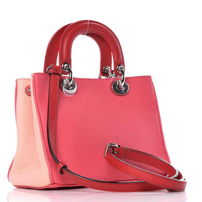 Christian Dior Smooth Calfskin Tri-Color Small Diorissimo Tote 3 of 12