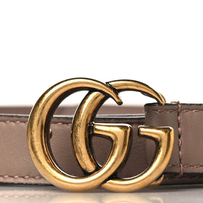 Gucci Calfskin Double G 20mm Belt 80 32 Porcelain Rose 2 of 6