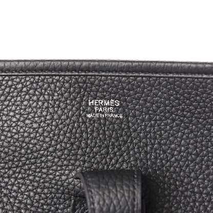 Hermes Taurillon Clemence Evelyne III GM Black 6 of 10