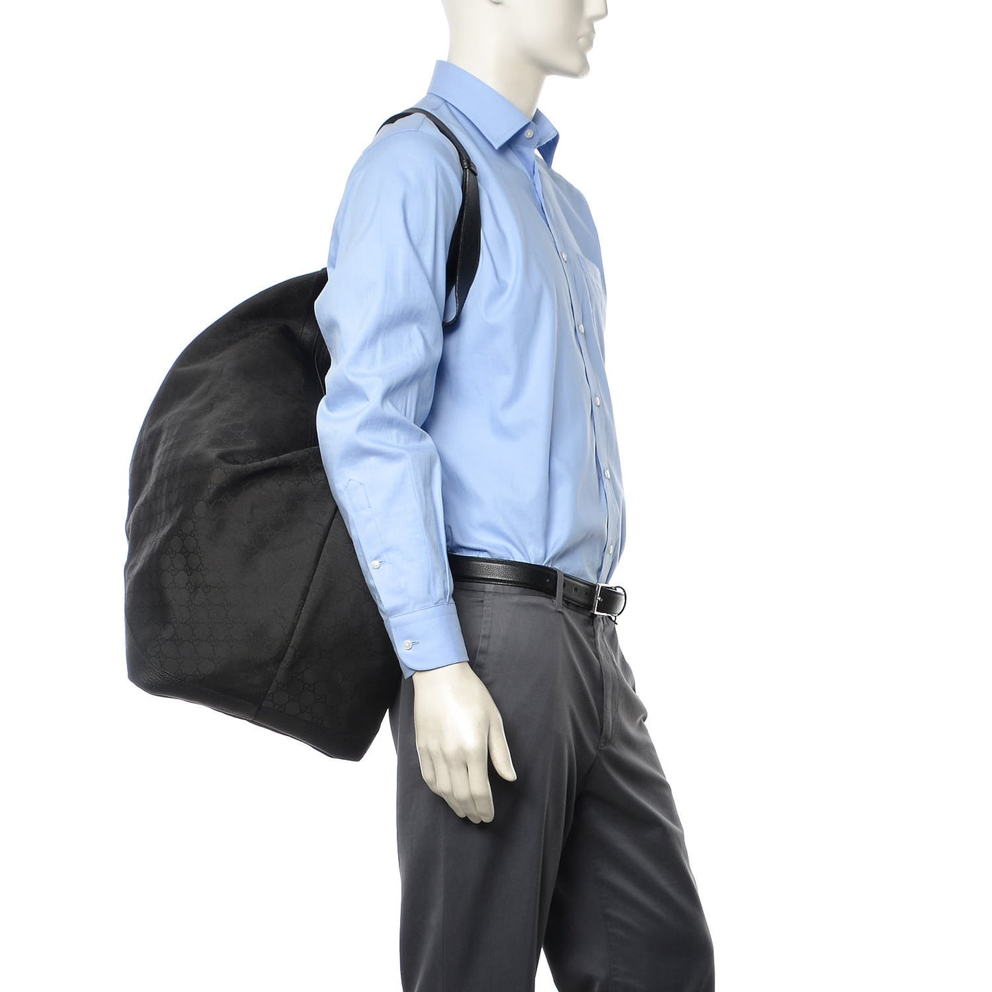 Nylon Monogram Travel Hobo Black