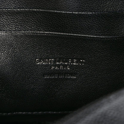 Saint Laurent Grain De Poudre Matelasse Monochrome Monogram Mini Lou Camera Bag Black 6 of 12