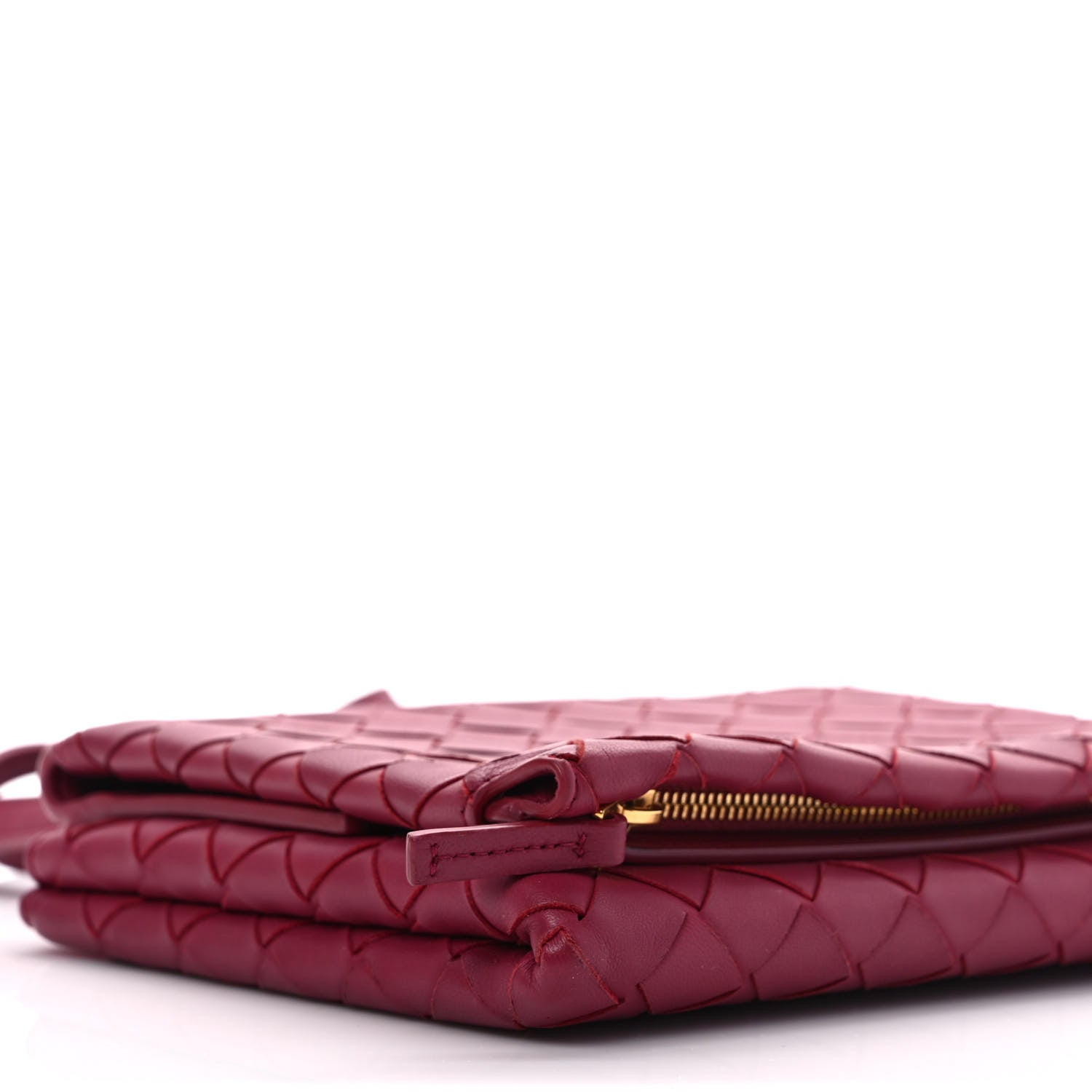Bottega Veneta Nappa Intrecciato Flap Crossbody Amaranto 8 of 9