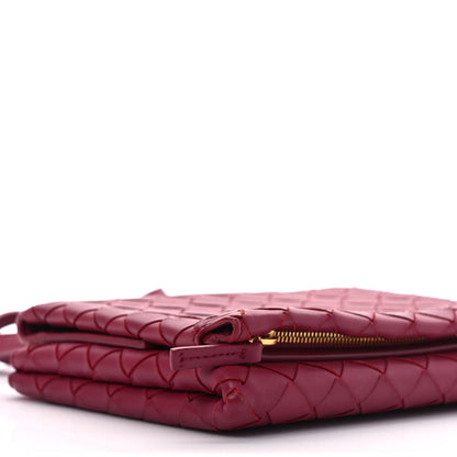 Bottega Veneta Nappa Intrecciato Flap Crossbody Amaranto 8 of 9