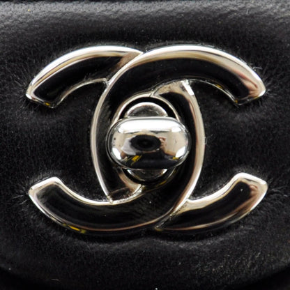 Chanel Lambskin East West Flap Black 7 of 10