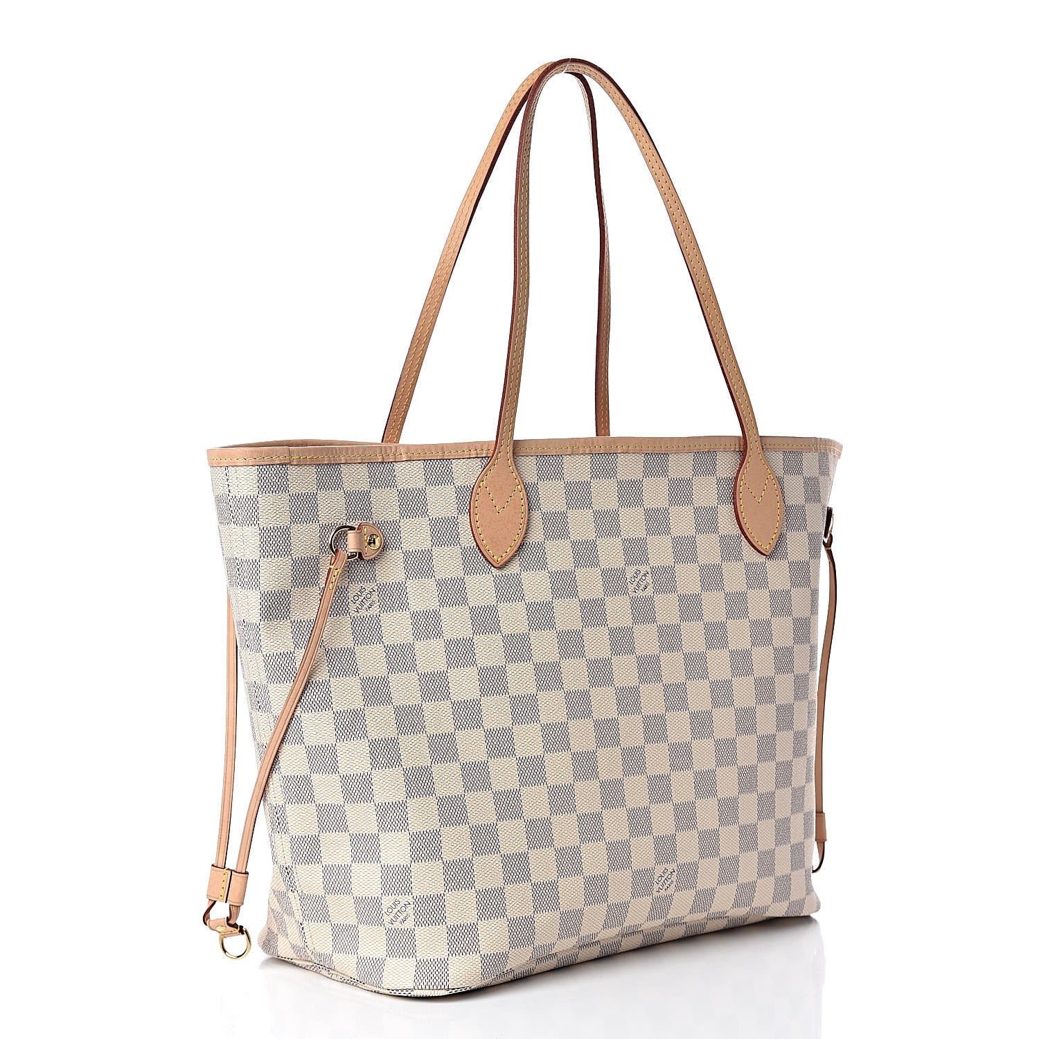 Louis Vuitton Damier Azur Neo Neverfull MM Rose Ballerine 4 of 13