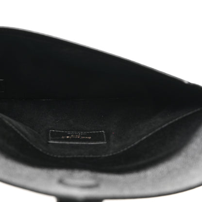 Saint Laurent Grain De Poudre Uptown Pouch Black 5 of 8