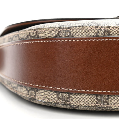 Gucci GG Supreme Monogram Small Messenger Shoulder Bag Beige Cuir 9 of 14