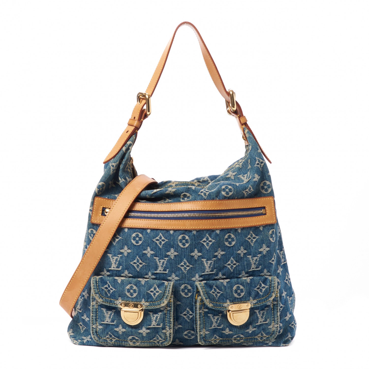 Louis Vuitton Denim Baggy GM Blue 1 of 8