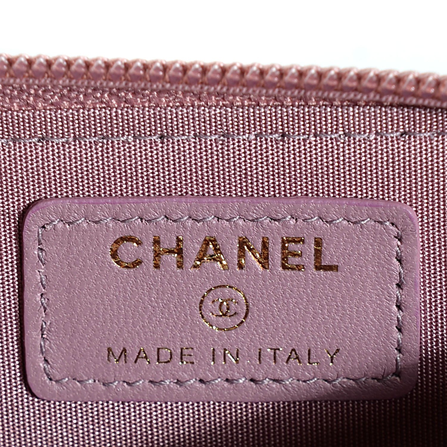 Chanel Lambskin Quilted Boy Zip Around Card Holder Rose 6 of 8