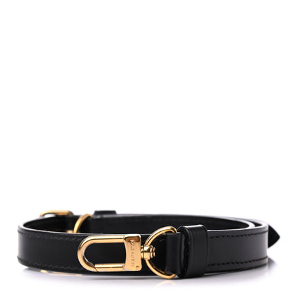 Louis Vuitton Calfskin 20mm Adjustable Shoulder Strap Black 1 of 3