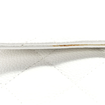 Chanel Caviar Quilted Jumbo Single Flap White 15 of 15