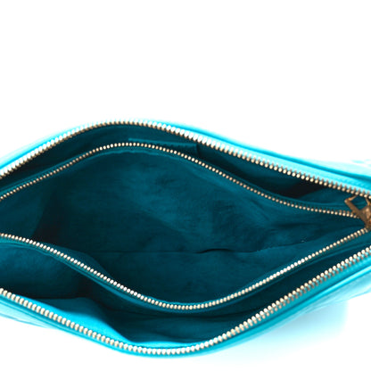 Louis Vuitton Lambskin Embossed Monogram Coussin PM Turquoise 6 of 10