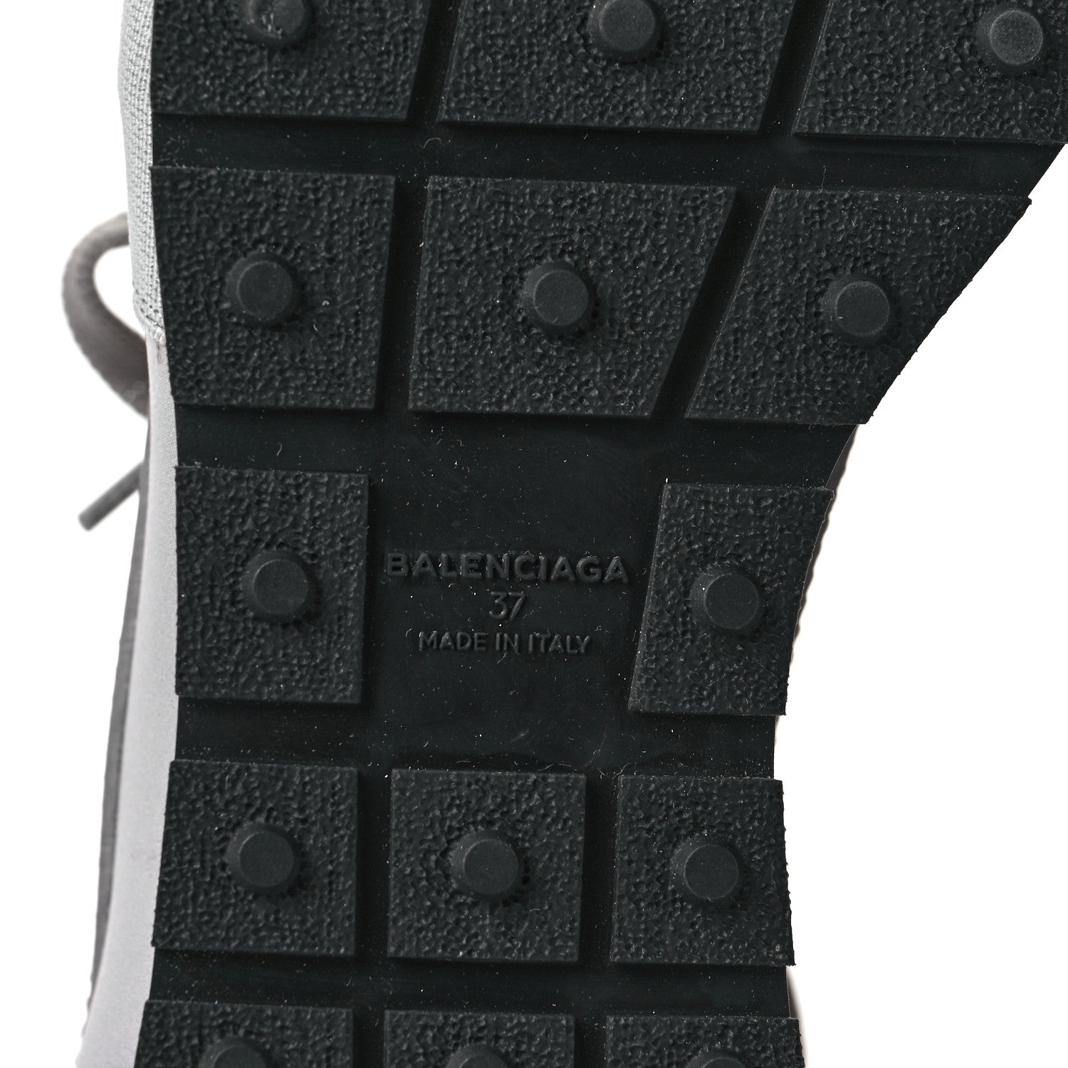 Balenciaga Mesh Calfskin Neoprene Suede Womens Race Runner Sneakers 37 Gris Bois de Rose 6 of 7