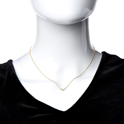 Tiffany 18K Yellow Gold Diamond .14ct Elsa Peretti Diamonds by the Yard Pendant Necklace 2 of 5
