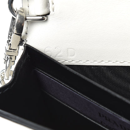 Prada City Calfskin Studded Mini Elektra Crossbody Bag White 7 of 9