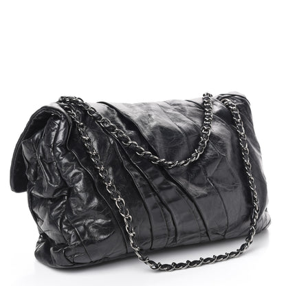 Chanel Glazed Calfskin Twisted Maxi Flap Black 4 of 11