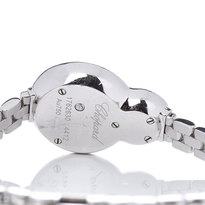 Chopard 18K White Gold Diamond Pave Bezel Mother of Pearl 20mm Happy Eight Quartz Watch 5 of 7
