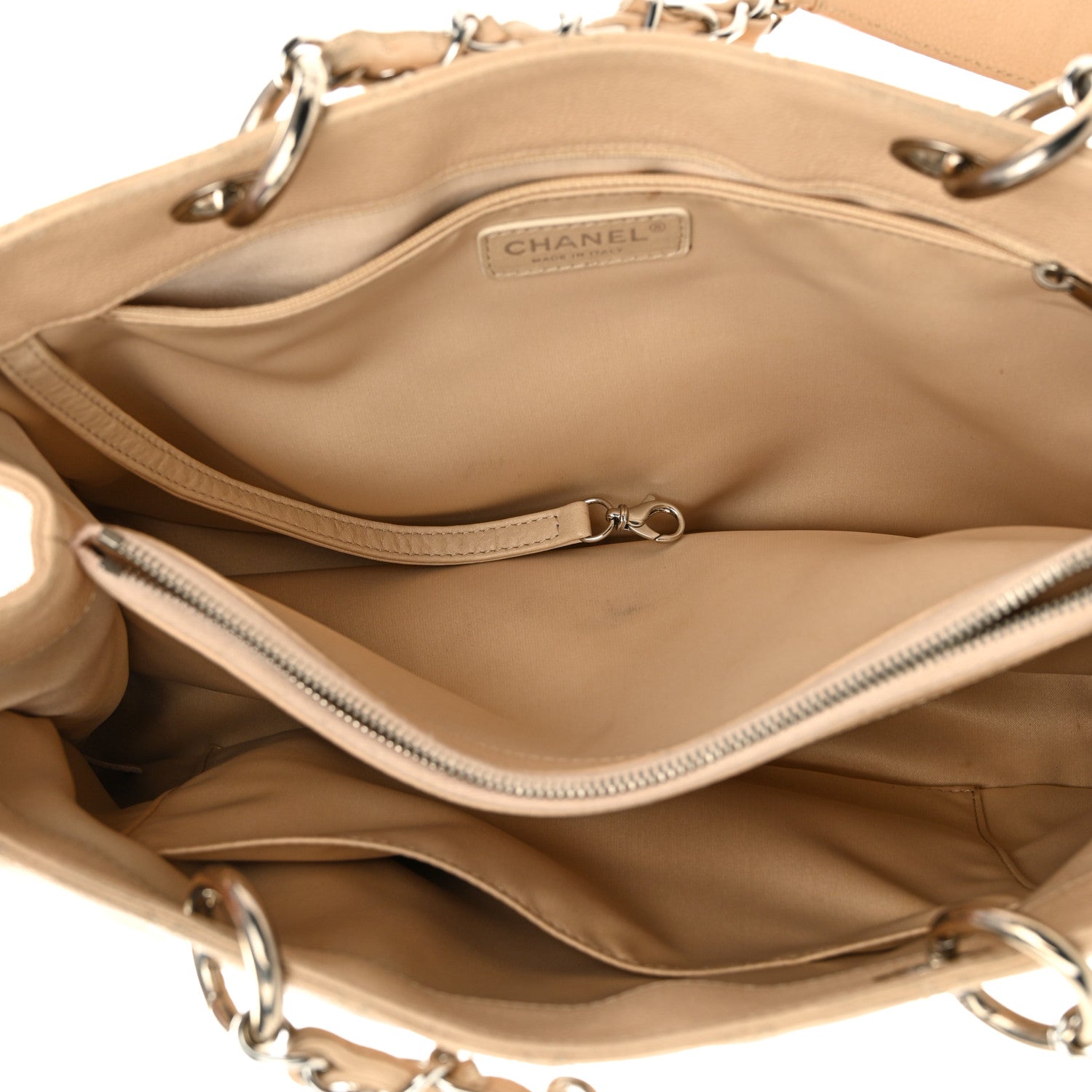 Chanel Caviar Quilted Grand Shopping Tote GST Beige Clair 5 of 16