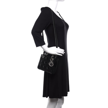 Christian Dior Patent Cannage Mini Lady Dior Black 2 of 11