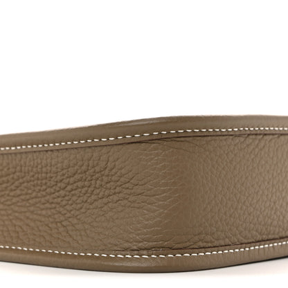 Hermes Taurillon Clemence Amazone Evelyne TPM Etoupe Bleu Indigo 9 of 13