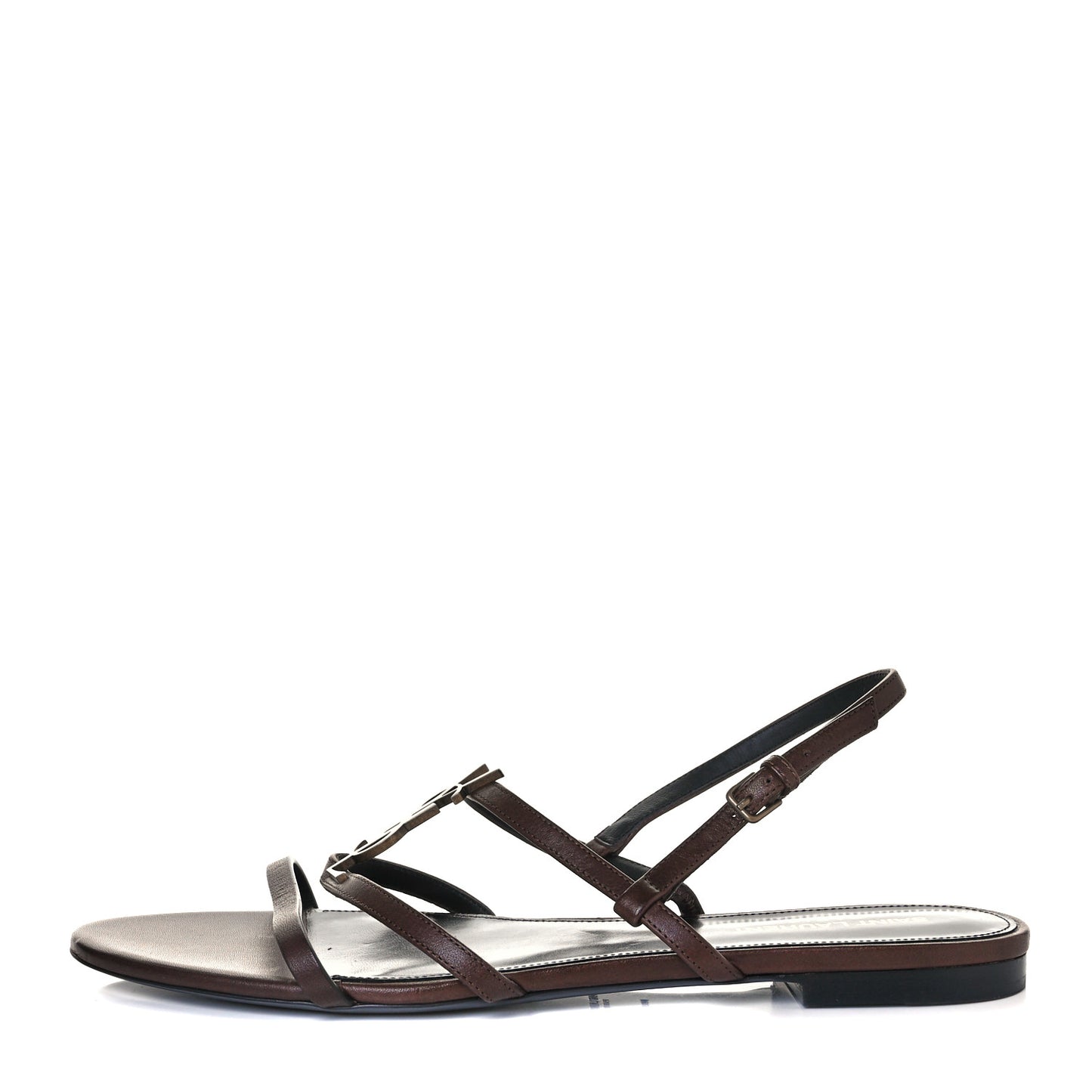 Calfskin Cassandra Monogram Sandals 41 Moro