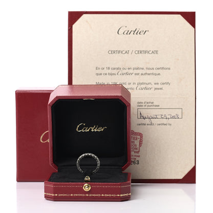 Cartier Platinum Diamond 1.49ct Destinee Wedding Band Ring 51 5.75 6 of 6