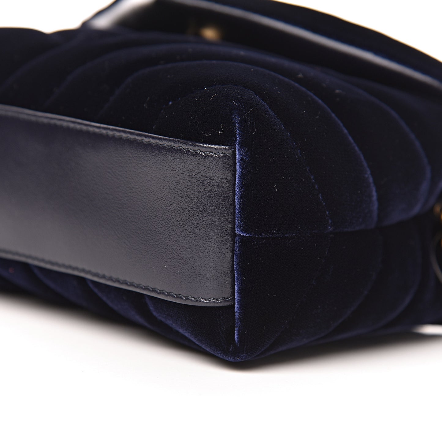 Velvet Y Quilted Monogram Toy Loulou Crossbody Bag Navy