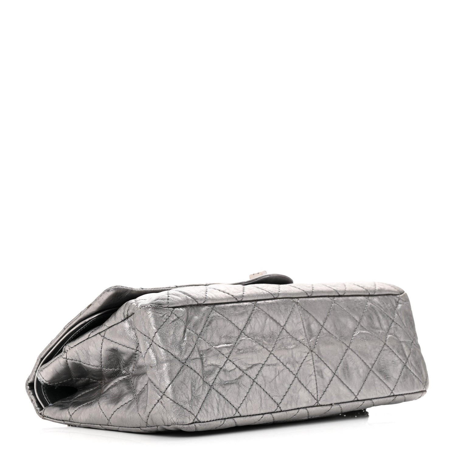 Chanel Metallic Aged Calfskin Quilted 2.55 Reissue 227 Flap Dark Silver 4 of 21