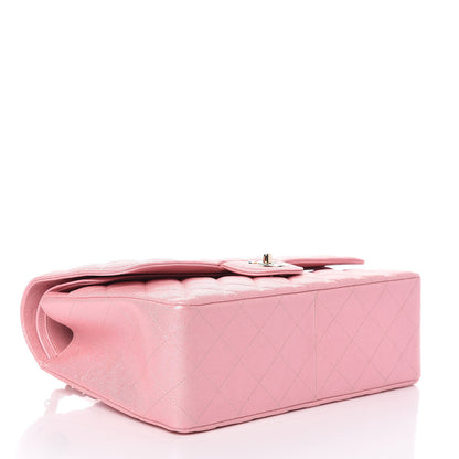 Chanel Iridescent Caviar Quilted Jumbo Double Flap Rose Pink 4 of 10