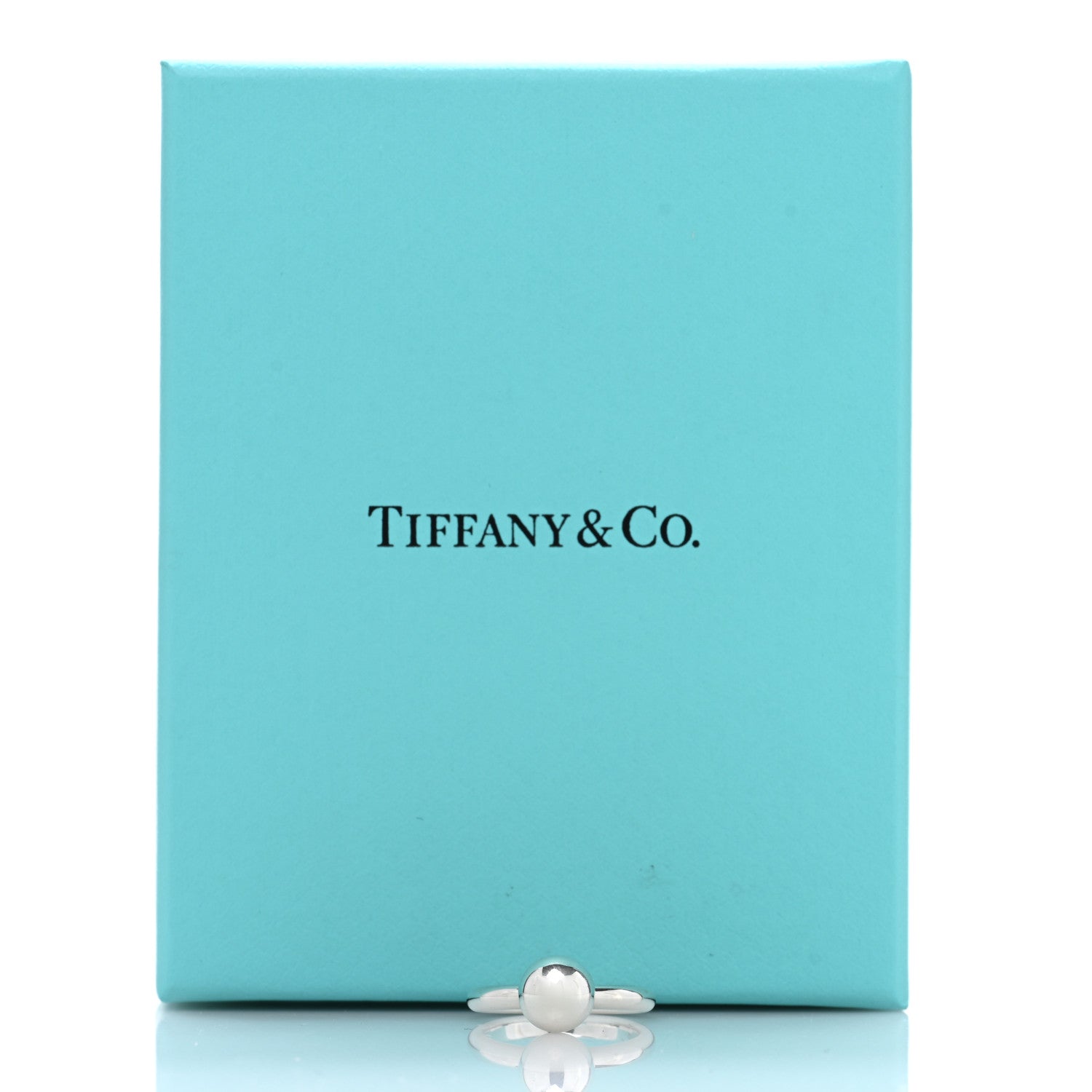 Tiffany Sterling Silver 8mm Hardwear Ball Ring 48 4.5 5 of 5