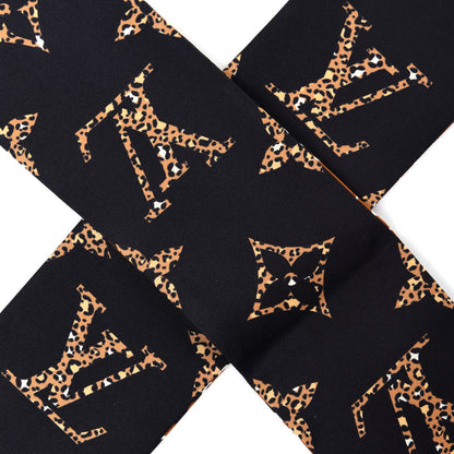 Louis Vuitton Silk Monogram Giant Jungle Bandeau Black 2 of 5