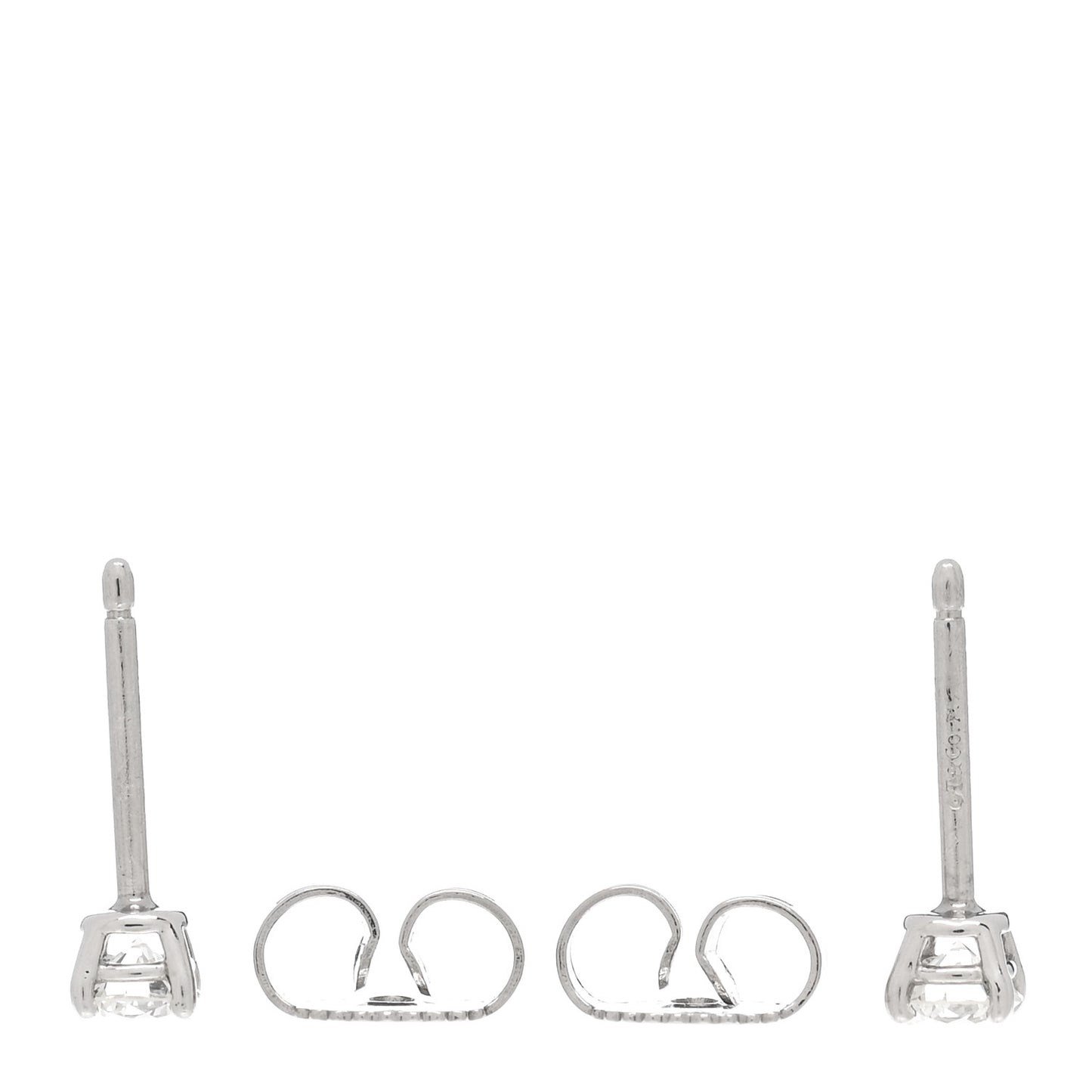 Platinum Diamond .30ctw Solitaire Earrings